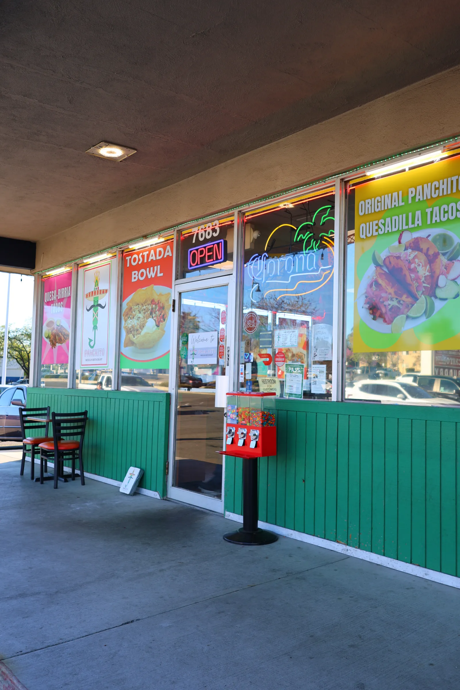 Front entrance of Panchito Mexican Restaurant