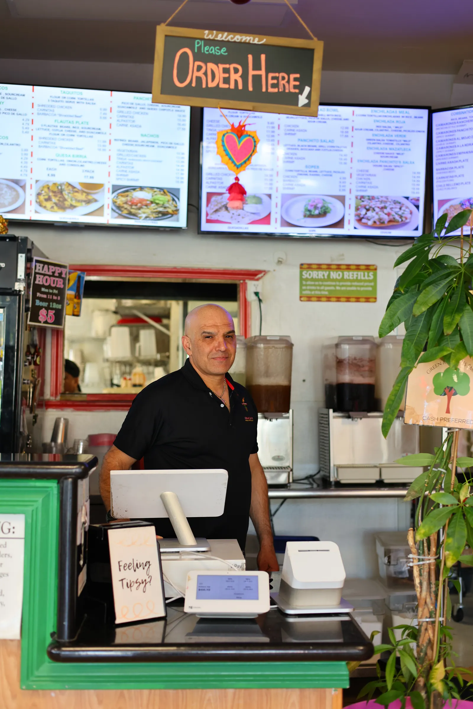 Panchito restaurant counter