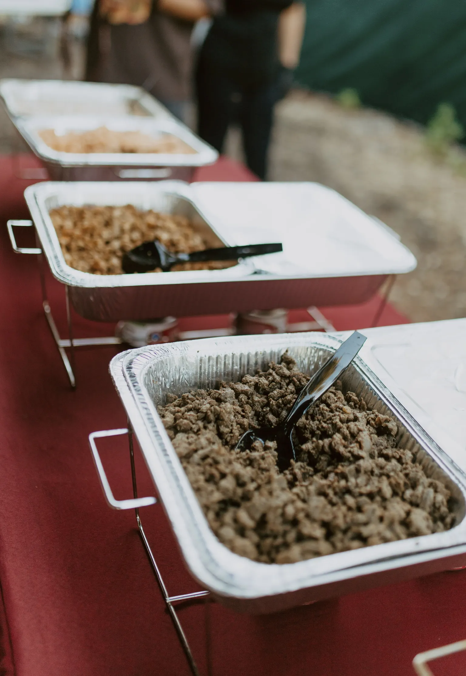 Carne asada and chicken taco bar catering trays for special events